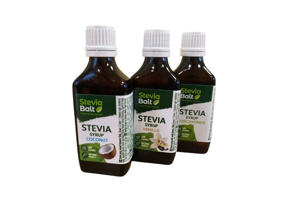 Комплект сиропов стевии с разными вкусами 3х50 мл
